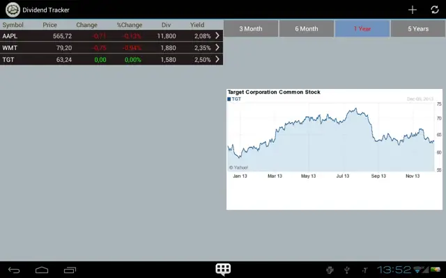 Dividend Tracker android App screenshot 5